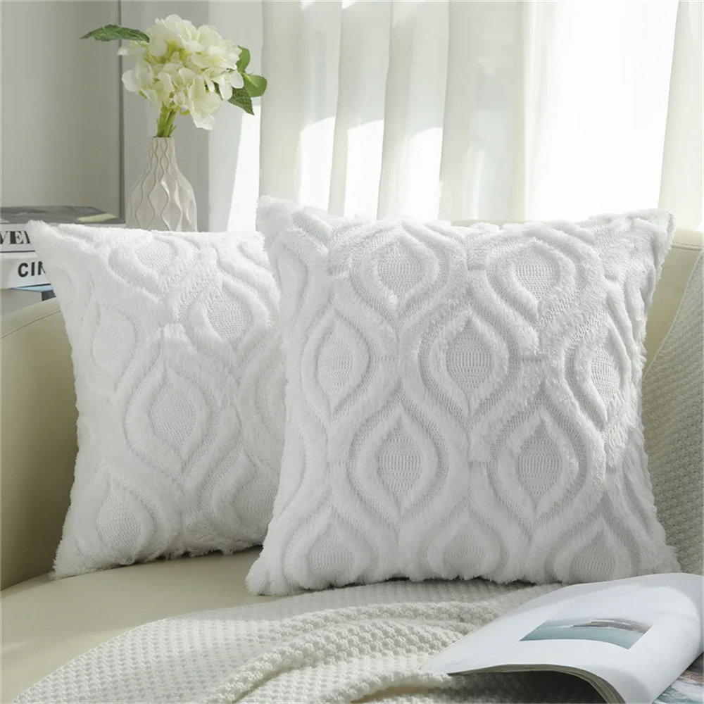 Olanly putetrekk 45 x 45cm mykt plysjputetrekk til sofa putetrekk bomull hjemmedekor sofa putetrekk 50 x 50