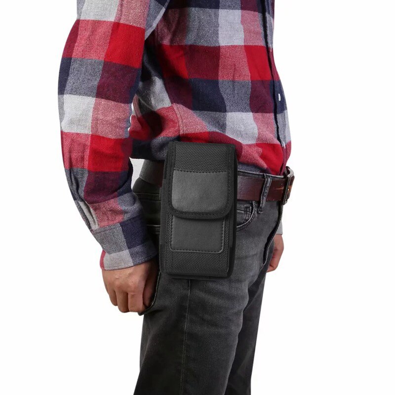 Universele telefoontas oxford stoffen kaarthouder voor oppo reno 4 lite se fz reno 4 pro 4 5g 10x zoom hoesje riemclip holster