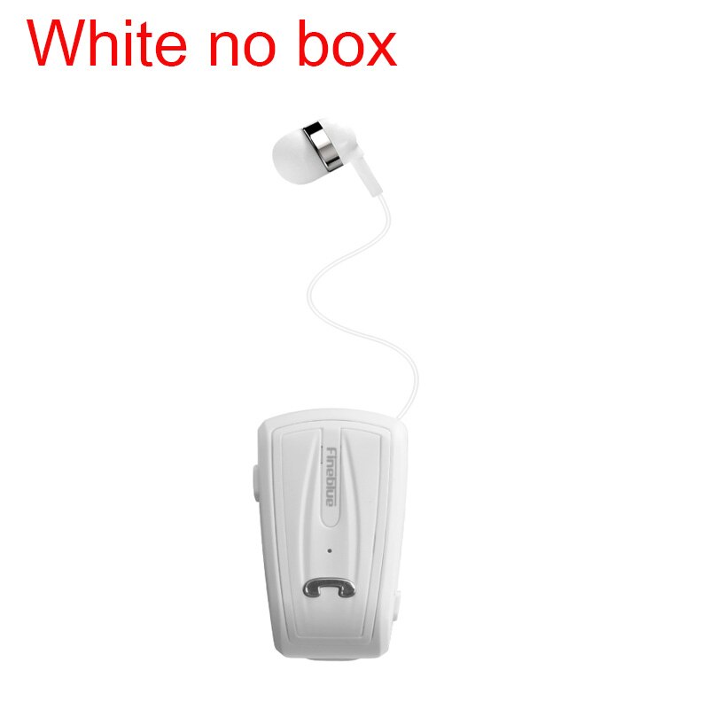 Fineblue F-V6 Wireless Bluetooth Earphones Portable Business Headphones Wear Clip Hands-free with Mic pk F920 F930 F960 F980: White no box