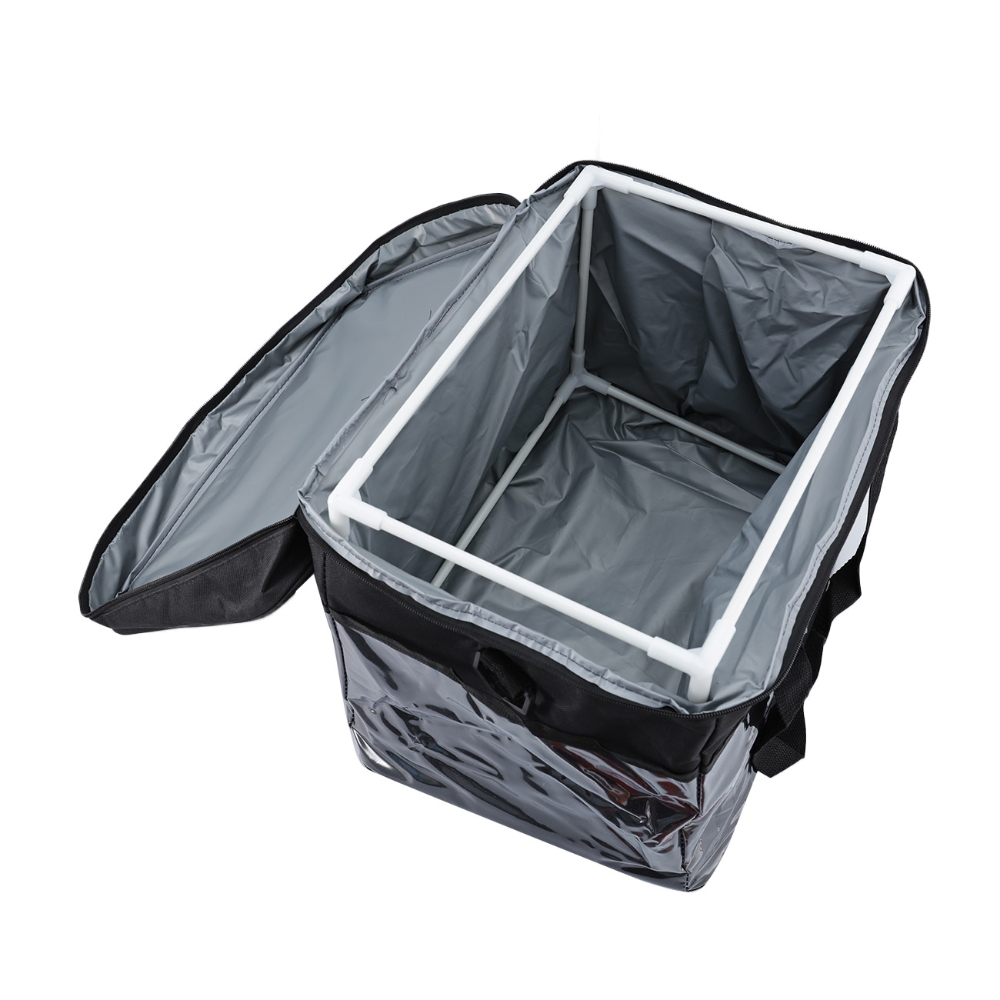 30l køletasker sort rejse camping køletaske varmer 2- anvendelser madkasse bærbar mad drikkevare organizer isoleret taske vandtæt