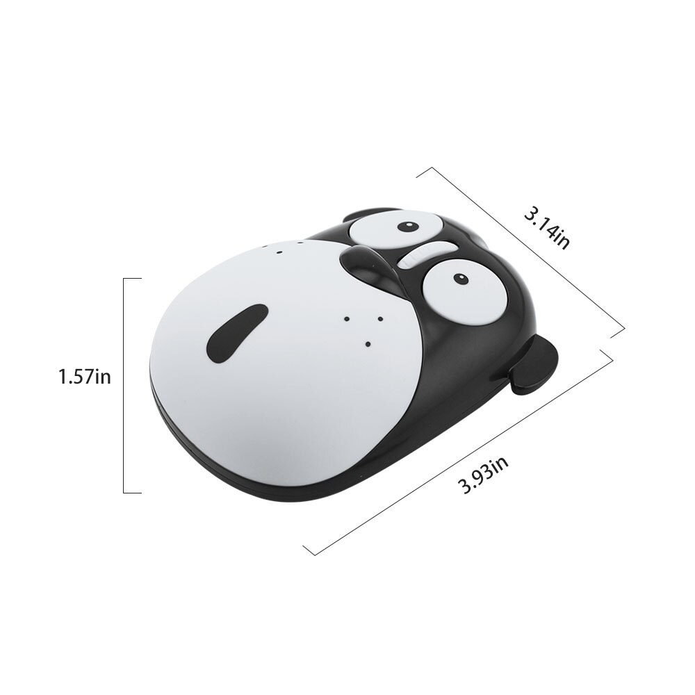 Souris de dessin animé sans fil, chargement sans fil pour chiots, silencieux, mignon, Panda, Bluetooth, pour PC,