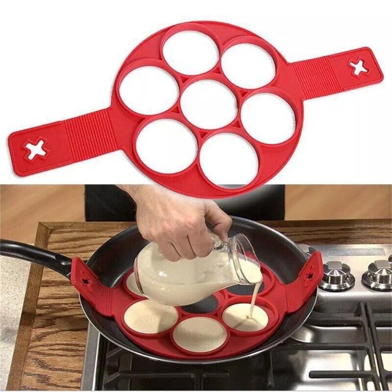 Pancake Egg Ring Maker Nonstick Cooking Tool Round Pancake Maker Egg Cooker Pan Flip Eggs Mold Kitchen Baking Accessories