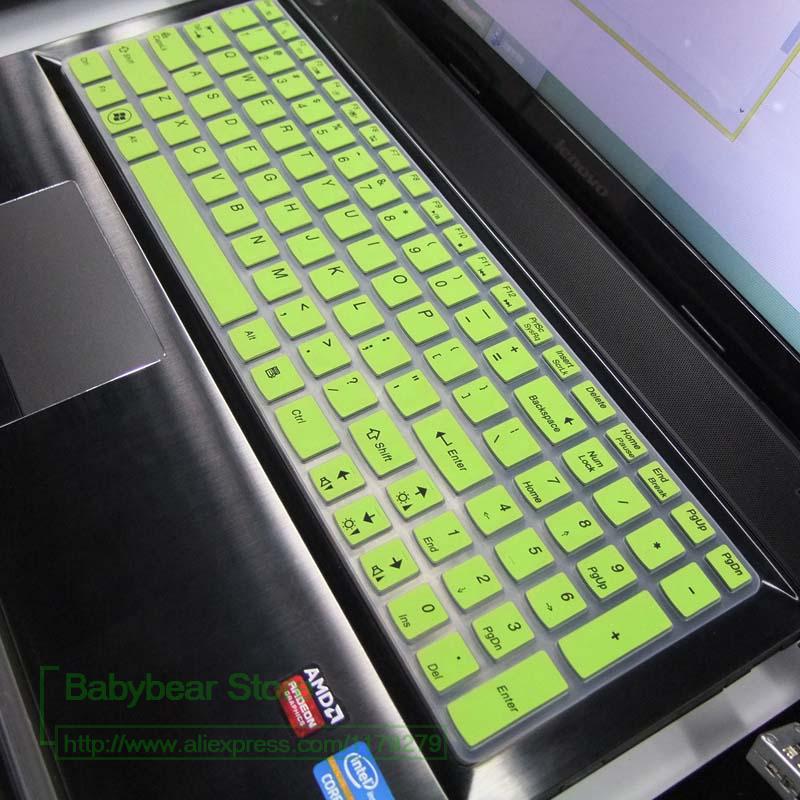 Dla Lenovo IdeaPad 100 300 500 700 900 serii 300-17ISK 700-17ISK Y700-17ISK Y700-17 17.3 cal 17 klawiatura silikonowa pokrywa: green
