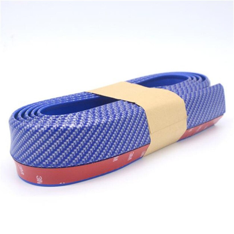 Red CARPRIE Universal carbon fiber front bumper lip splitter carbon fiber front bumper lip splitter TJ