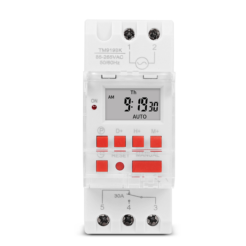 Sinotimer 30A High Load 85-265VAC 7 Days Digital Programmable Timer Switch Relay Time Control For 16 ON/OFF Output