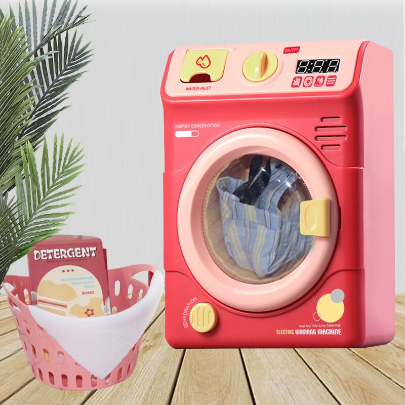 Children's simulation pretend toy kitchen spray refrigerator water dispenser electric washing machine rice cooker toy for kids: Cb