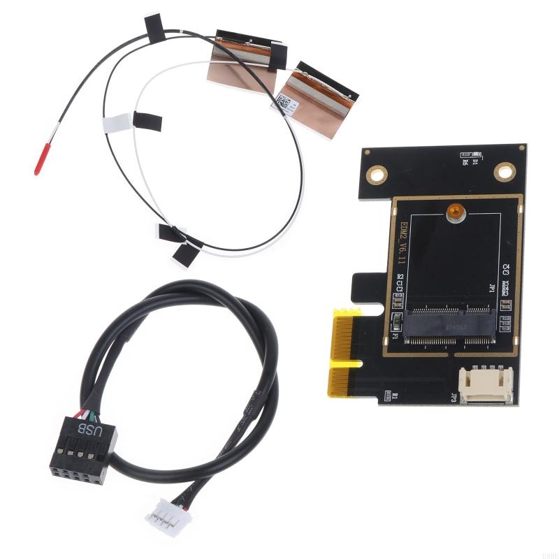 E8BE para M.2 Wi-Fi Adaptador NGFF para PCI para PCI-E 1x NGFF Wireless C: CINZA