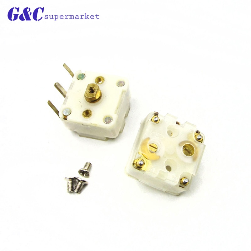 2 Pcs 223F Style Dual 20pF Variable Capacitor for FM Radio