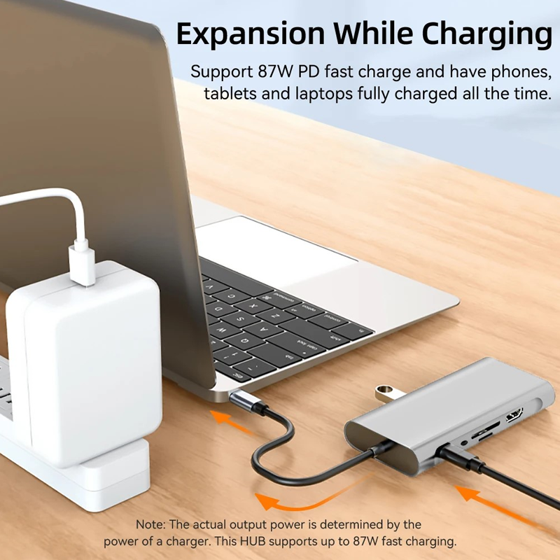 USB C HUB Type C Splitter Thunderbolt 3-dockingstation Laptopadapter met voor Macbook Air M1 iPad Pro
