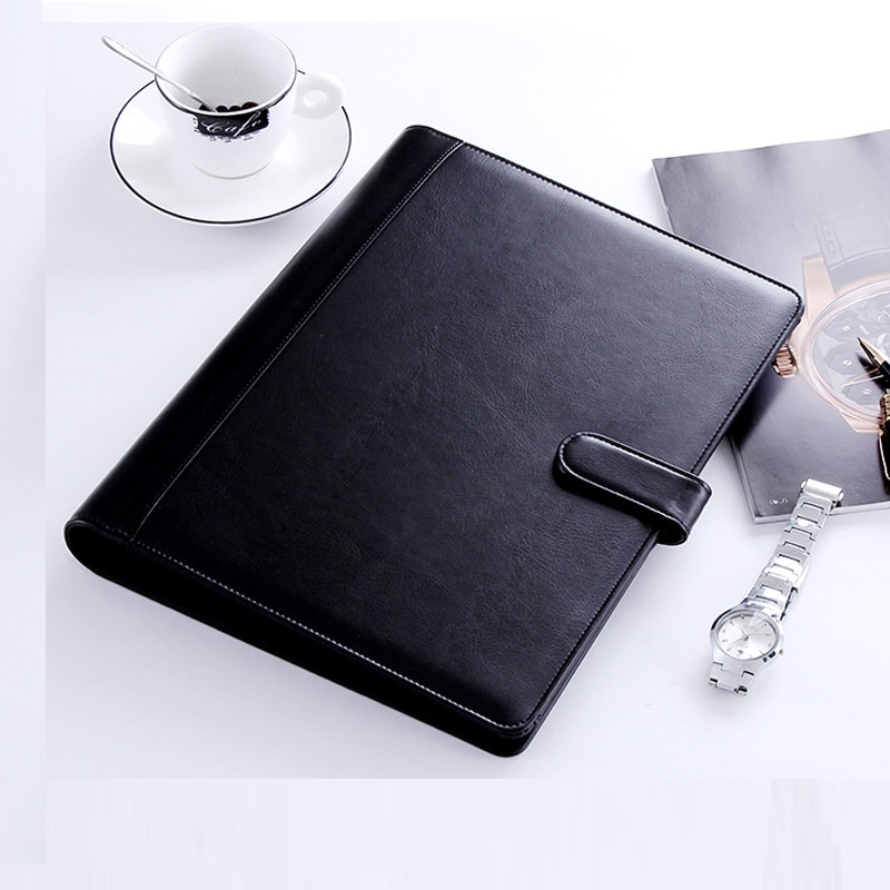 PU leather A4 Document Bag Business Briefcase Storage File Folder for Papers for Documents Office School Supplies 1199d