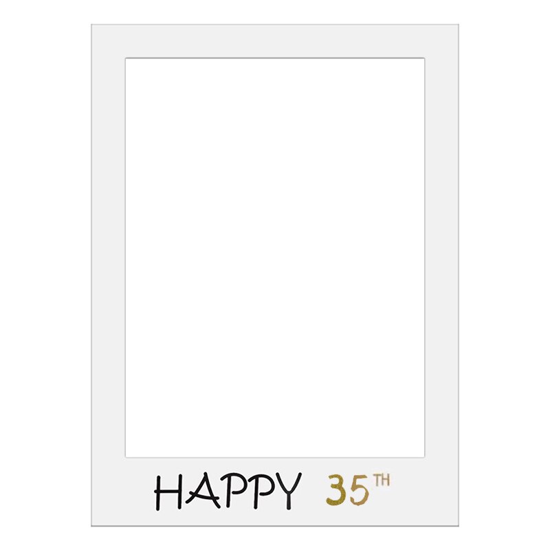 Birthday Photo Booth Frame Happy Birthday Photobooth Props Birthday Party Decor Anniversary Supplies: 8