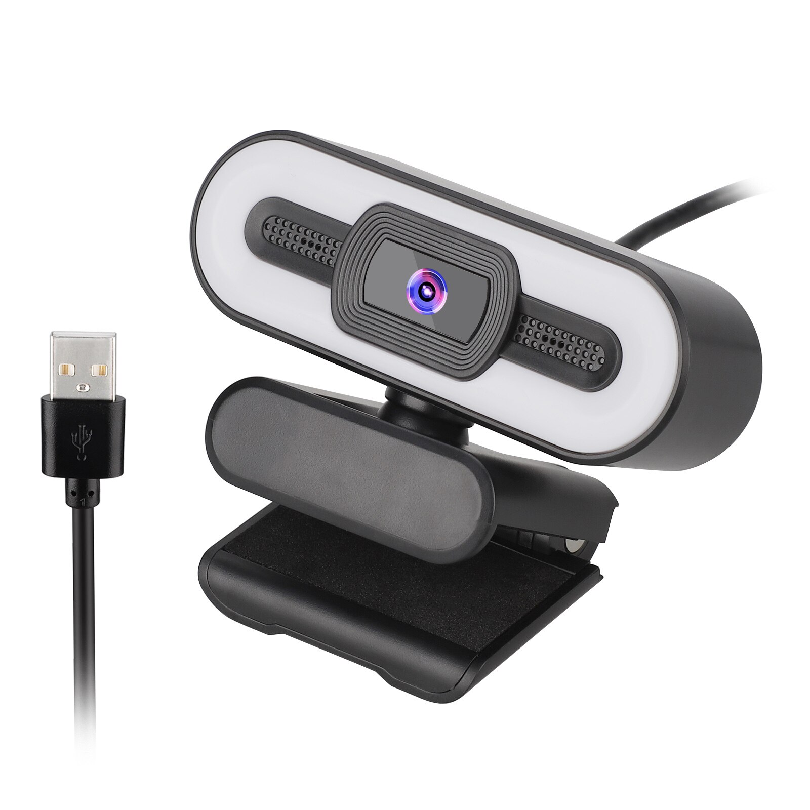 Computer Webcam Hd 8K 1080P Autofocus Web Webcam Met Licht Invullen, met Microfoon Voor Live-uitzending Video Bellen Conferentie: 4K 1080P touch