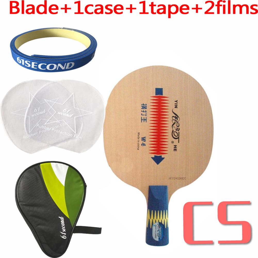 Yinhe W-6 Loop King W 6 W6 Table Tennis Ping Pong Blade: CS with H 1 case
