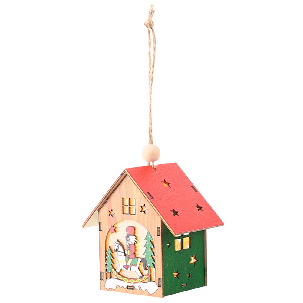 Houten Walnoot Soldaat Huis Boom Decoraties Opknoping Ornamenten Kinderen Speelgoed: 01