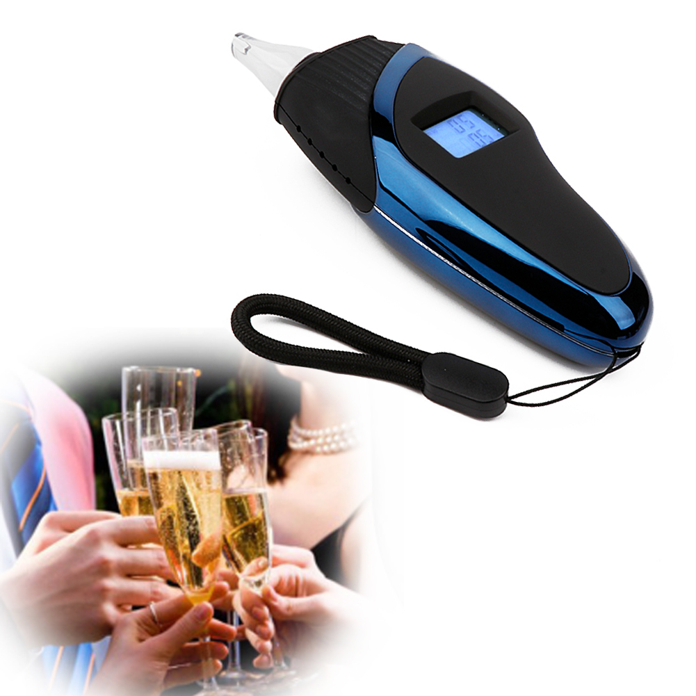 Draagbare Lcd-scherm Handheld Digitale Alcohol Tester Met 4 Mondstukken Alcohol Tester Tool Handheld Alcohol Tester
