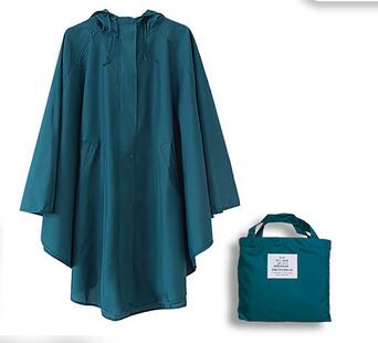 Dünne Mit Kapuze regenmantel frauen Punkte wasserdichte draussen damen regen Mantel Poncho chubasquero mujer capa de chuva: rein Marine Blau / M