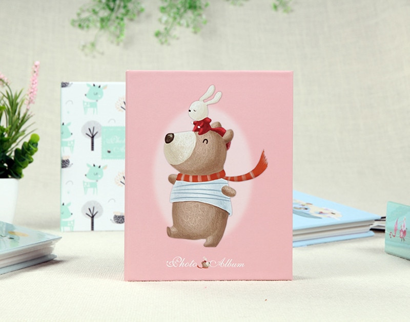 Children's Cartoon Photo Album 4D Large 6 Inch 100 Inset Album Photo 6 Inch Plastic Photo Album Studio