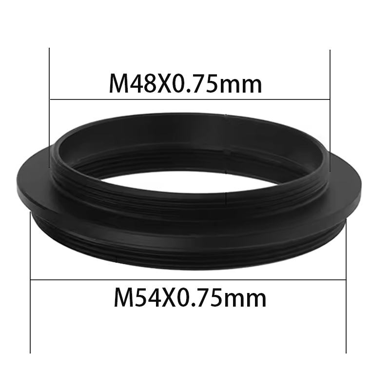 Hann-til-hann gjengeadapter t  t2 m42 m48 m54 m56 m68 sct astronomisk teleskop fotograferingstilbehør  m54 x 0.75 begge sider hann: Rosa