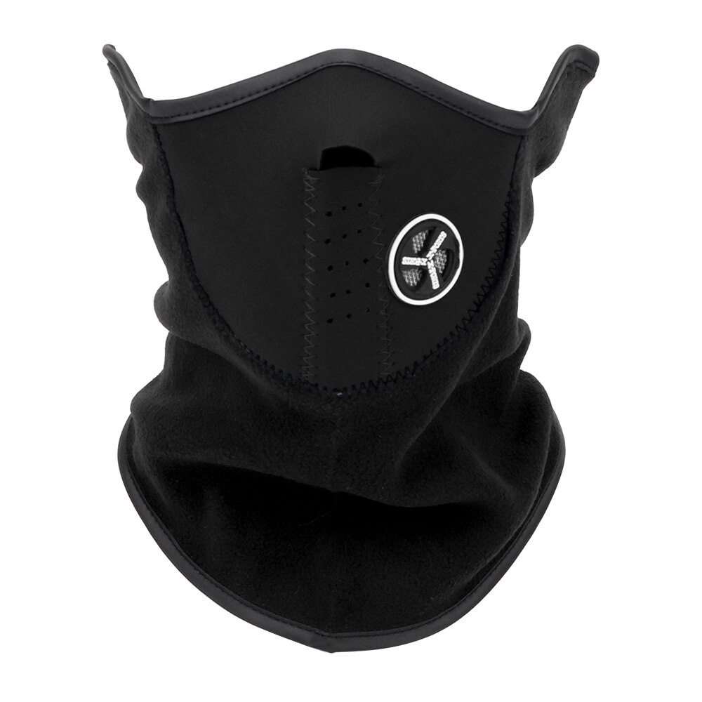 WAYXIN – demi-masque de moto, cagoule de sport de plein air, masque de moto, écharpe de neige de ski d&#39;hiver: Black