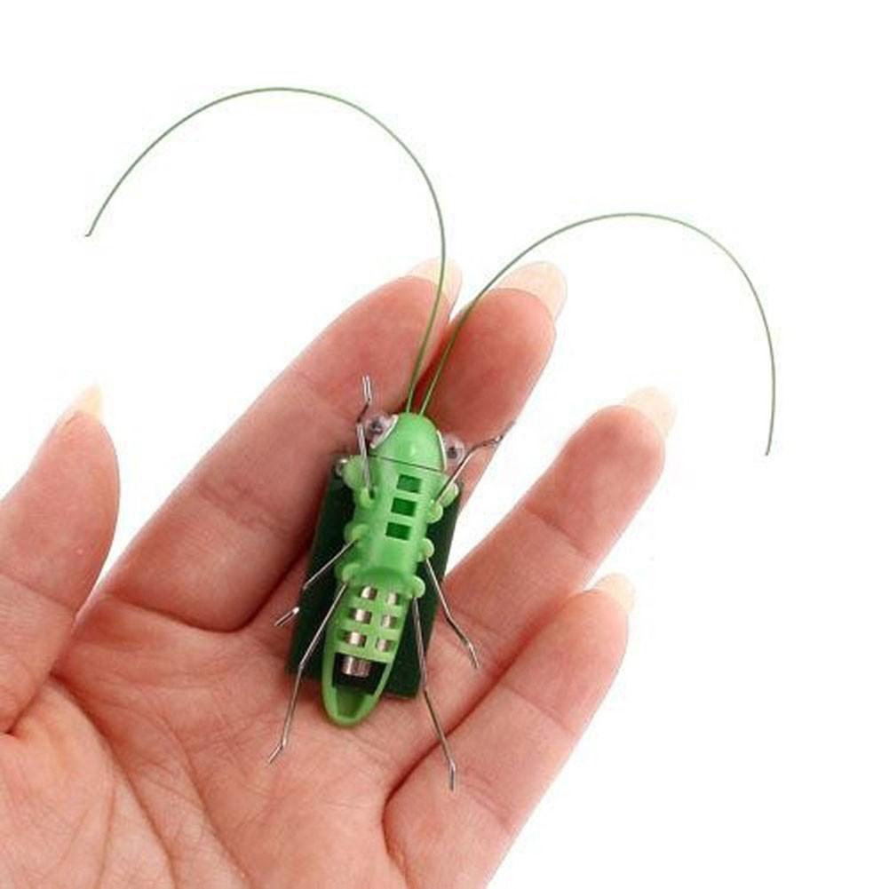 1pcs Green Solar Energy Cricket Environmentally Children's Toys Innovative DIY Toys Insect Toy