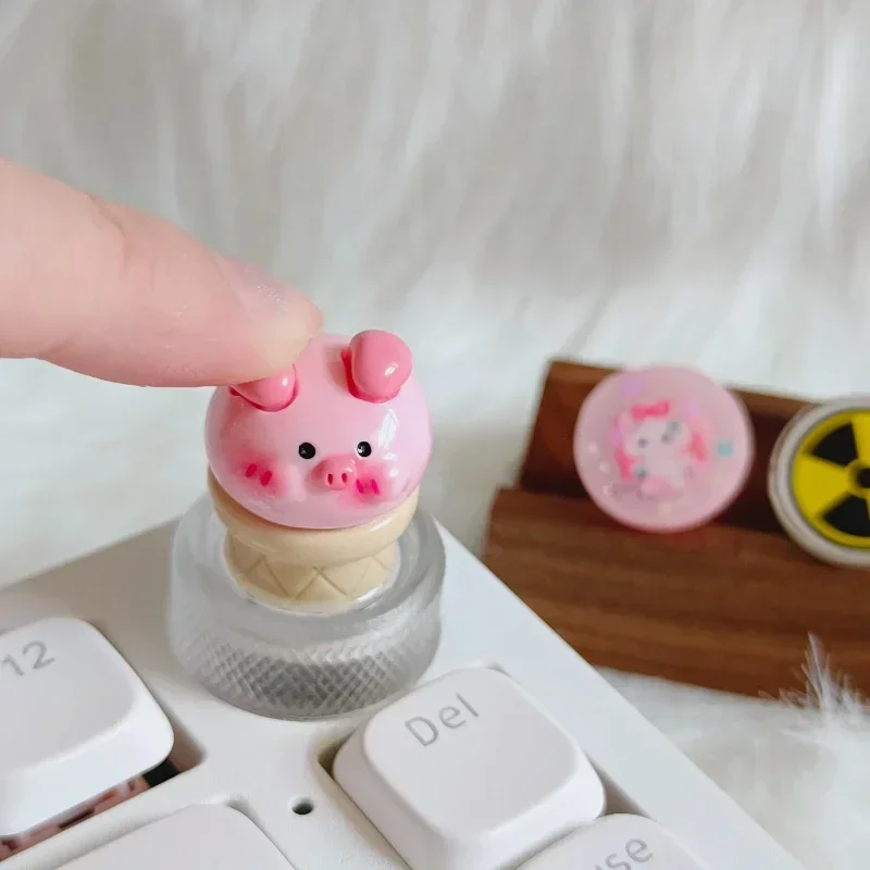 Hi75 Keyboard Knob Replacement Core Clickable Artisan Keycap Custom Translucent Volume Knob Core Gaming Mechanical Keyboard