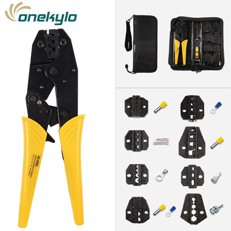 HS series hand crimping toolratchet crimping tool cable portable multi function folding pocket tool plier +jaw hs nippers