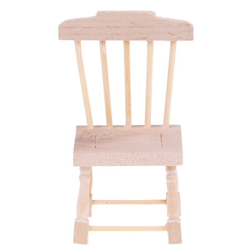 1:6 1:12 Miniatuur Poppenhuis Mini Hoge Tafel Stoel Poppenhuis Meubels Pretend Play Speelgoed Accessoires Voor Poppenhuis Decals