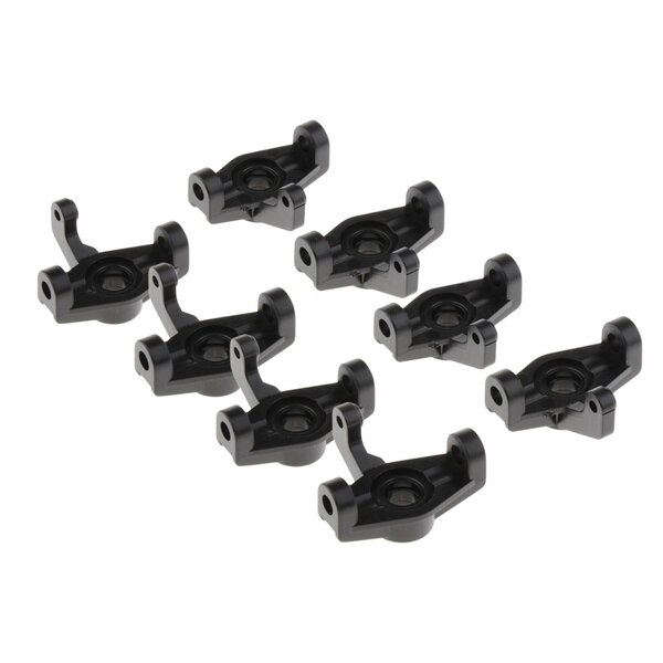 8Pcs 1/14 RC Car Plastic Front Hub Carrier Upgrade Parts for WLtoys 144001