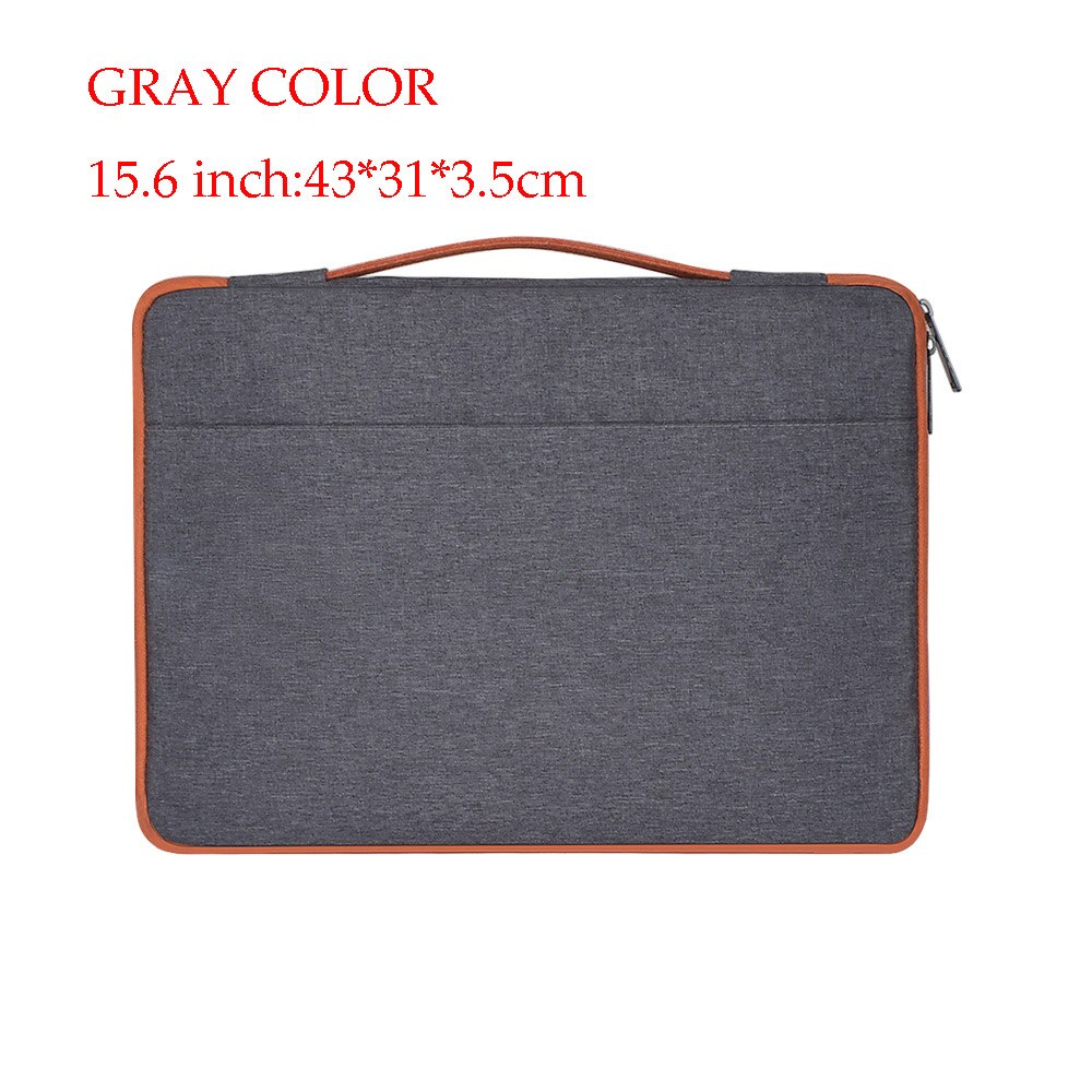 Casual Laptop Bag 13.3 14.1 15.6 inch Laptop Bag For MacBook Air Macbook Pro Waterproof Notebook Bag 13.3"15.6"": 15.6 inch-deep gray