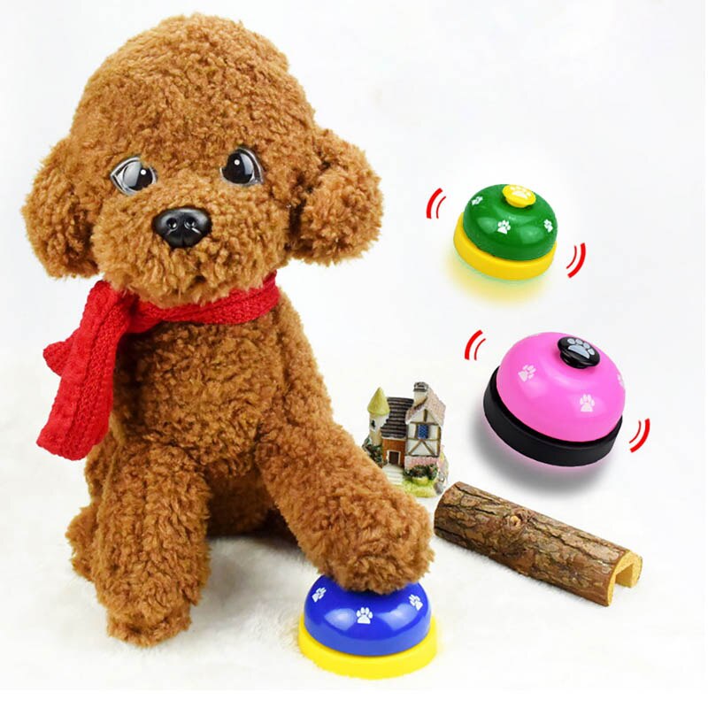 Pet call bell hundlegetøj iq træning hund kat fodring ringetøj pædagogisk legetøj kæledyr legetøj interaktiv klokke spiser mad feedernew