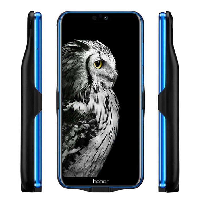 Ntspace Draagbare Power Bank Case Voor Huawei Honor 9i Acculader Gevallen 6000Mah Powerbank Cover Voor Honor 9 Lite power Case: Black for 9 Lite