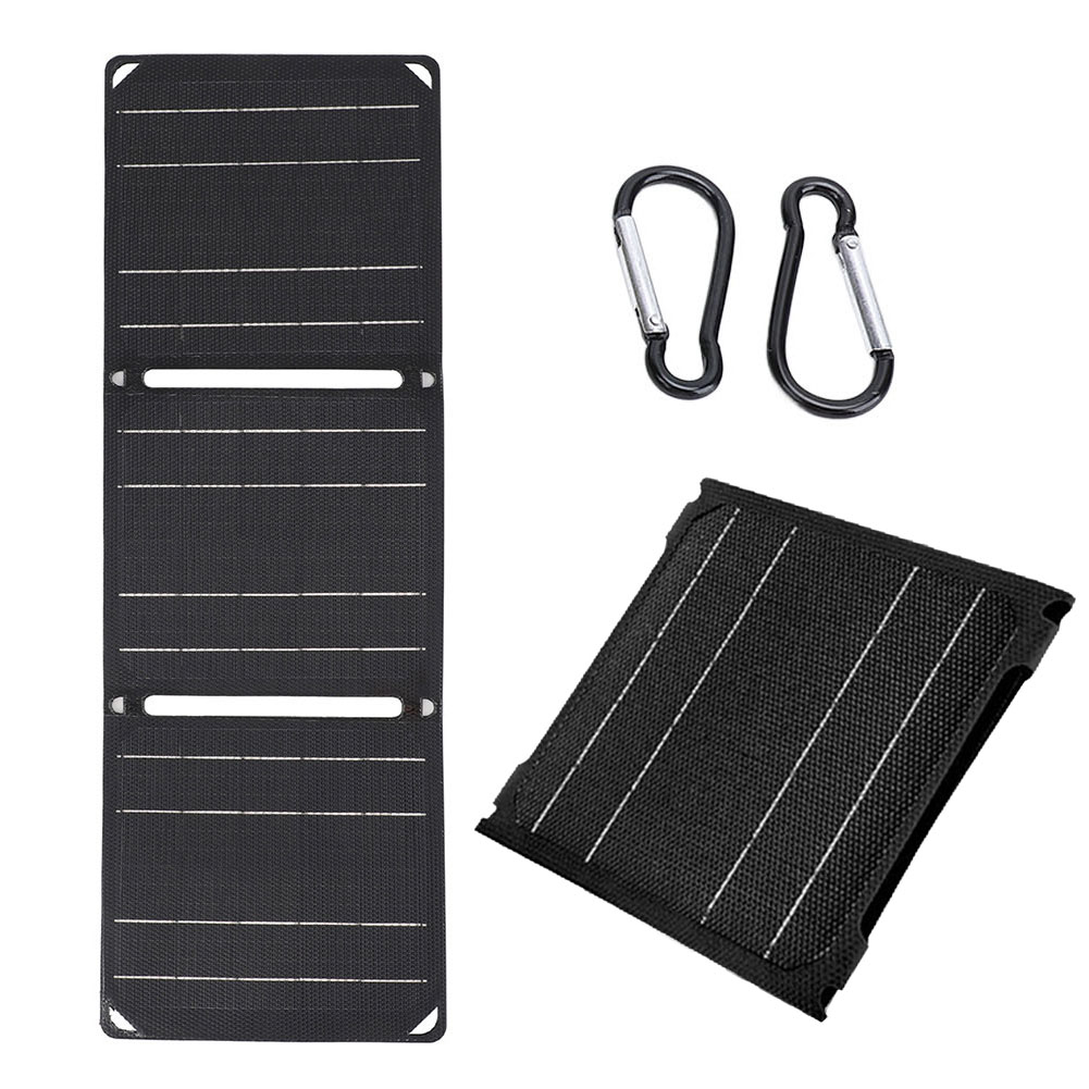 Solarpanel 30W/40W 5V USB-C/DC/USB-A Ausgang Leistungsstarkes Solarpanel für den Außenbereich PD 20W QC 3.0 5V 9V 12V Wasserdichtes Telefonladegerät: Digitale Tarnung