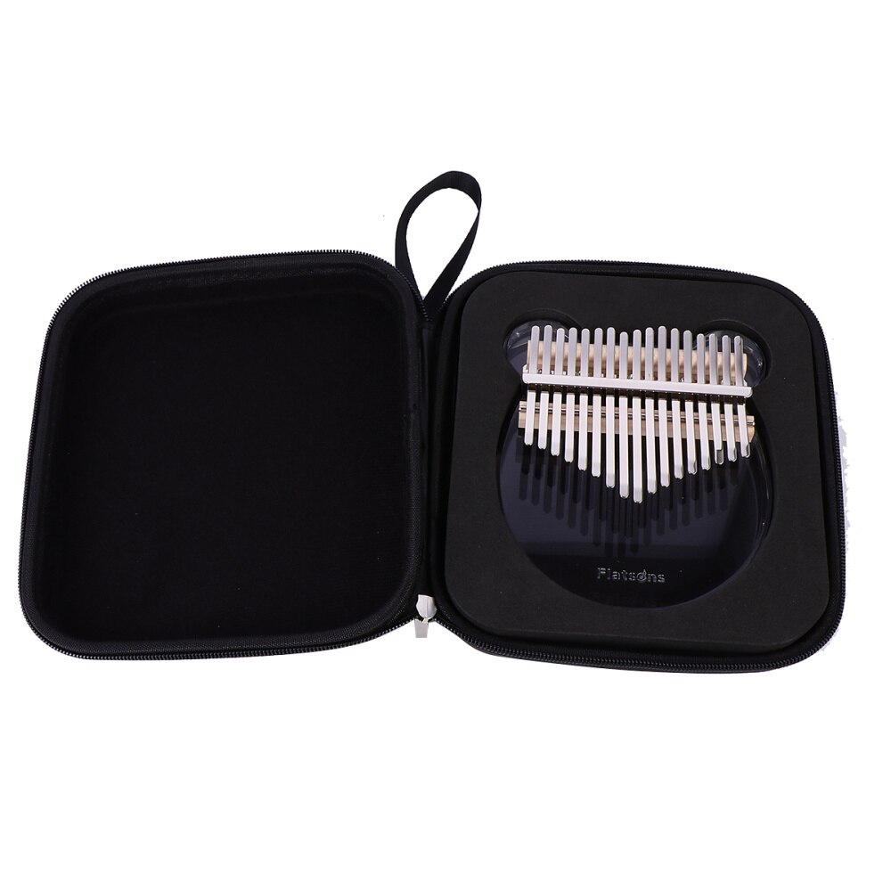 1 Set Kalimba 17 Keys Thumb Piano Crystal Kalimba Mbira Bear Shape Finger Piano