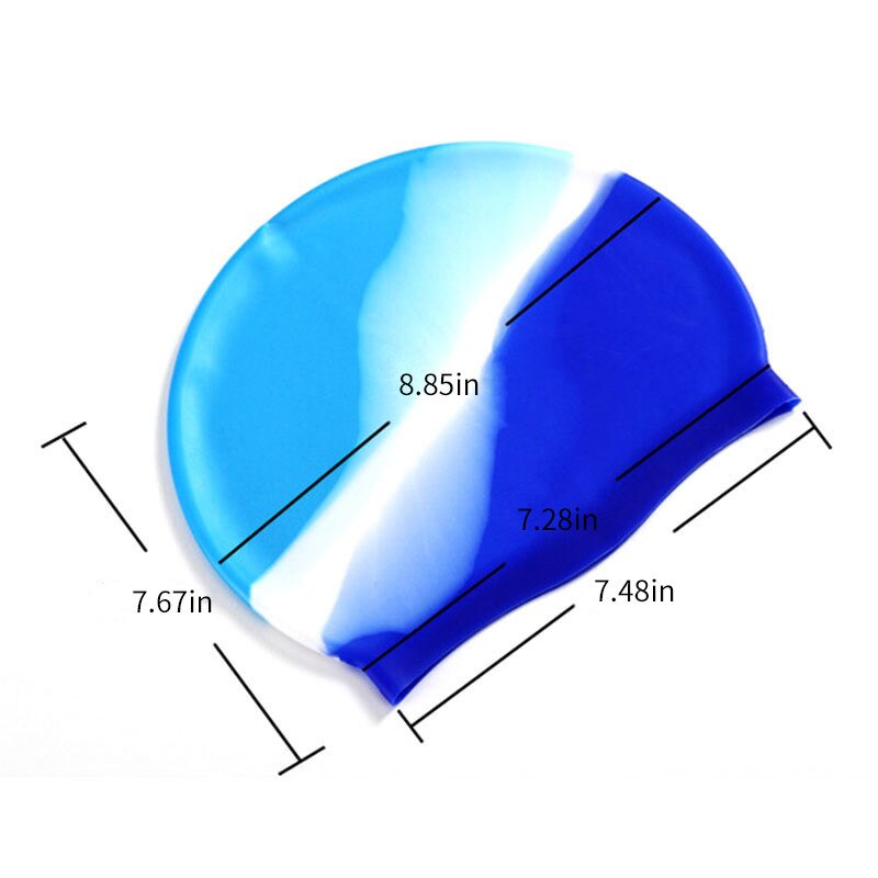 Nowy projekt dorosłych wodoodporne czepki kąpielowe silikonowe czepek pływacki mężczyzna kobiet duże rozmiary cukierkowe kolory czepek kąpielowy nosić kapelusz