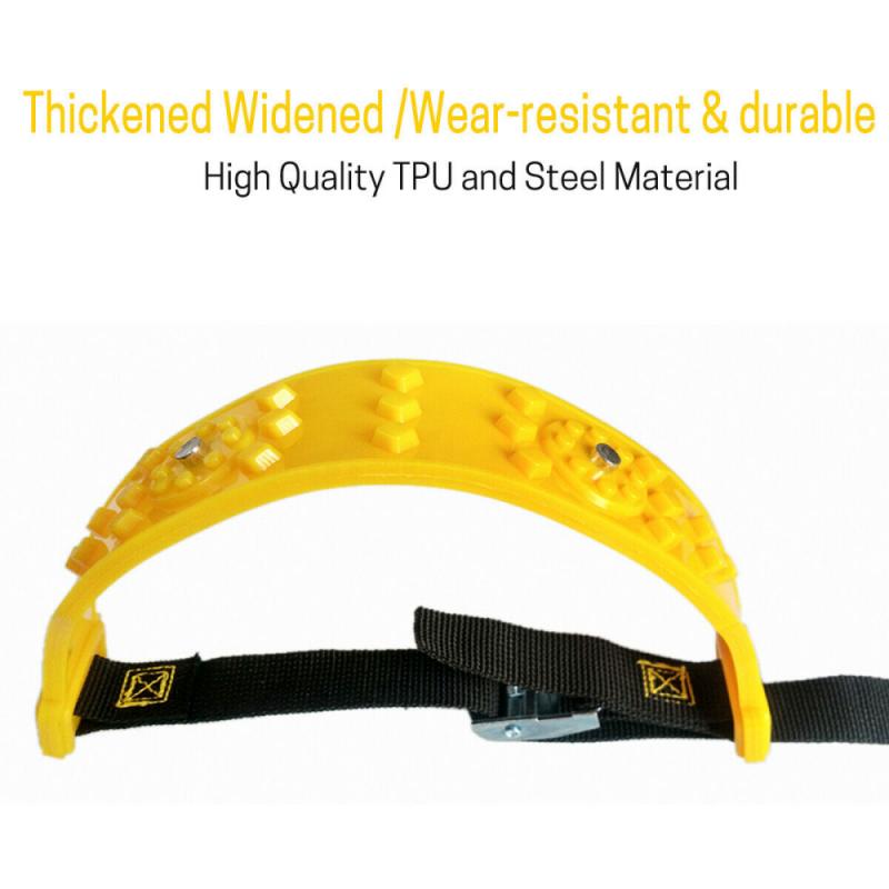 4/10PCS Car Tyre Winter Roadway Safety Tire Snow Adjustable Anti-skid Safety Double Snap Skid Wheel TPU Chains: 1pcs