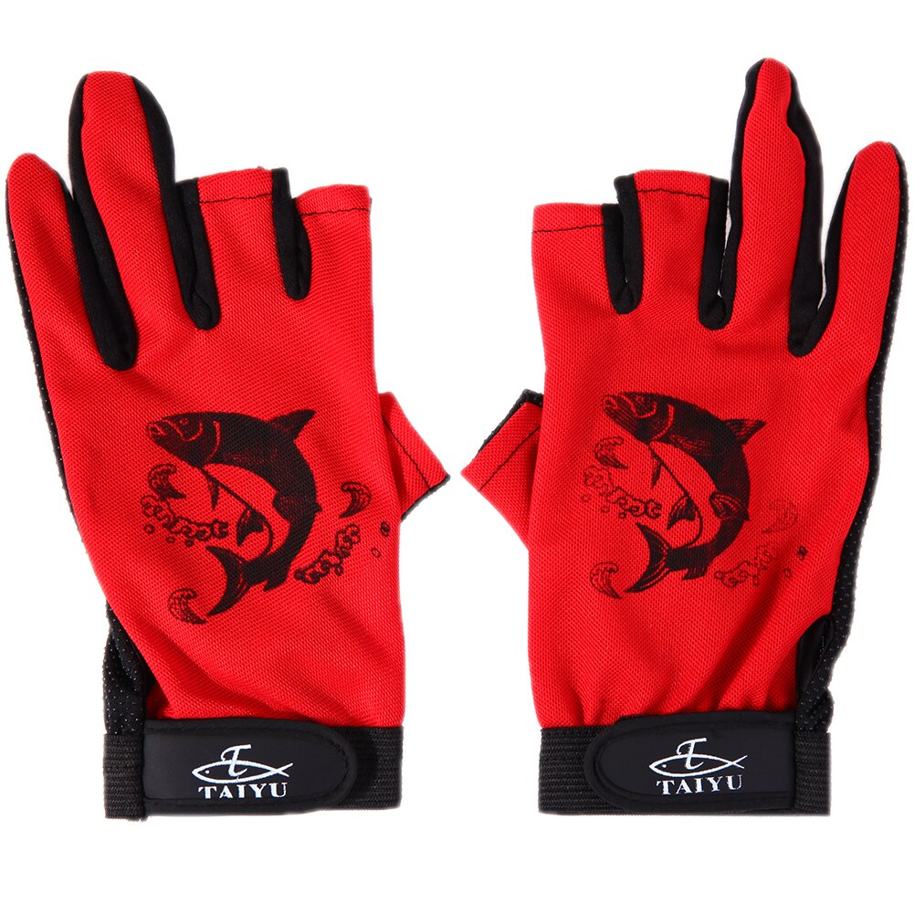 1 par de guantes de pesca antideslizantes guantes de ciclismo 3 medio dedo 2 guantes deportivos transpirables de dedo completo elástico guantes de la pesca