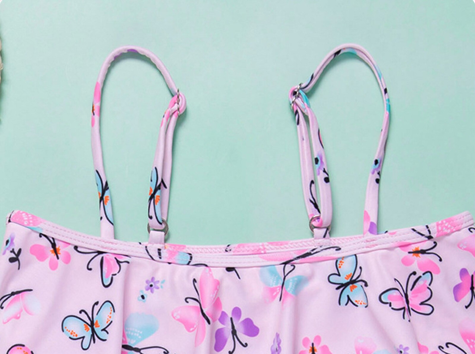 Two Piece Girls Swimsuit Butterfly Children's Swimwear Two Piece Bathing Suit Swimsuit Biquini Infantil Beachwear Bikini