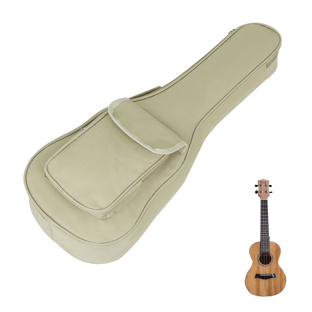 24 polegada ukulele mochila à prova dadjustable água alça ajustável instrumento musical proteção de viagem portátil zíper dustproof durável