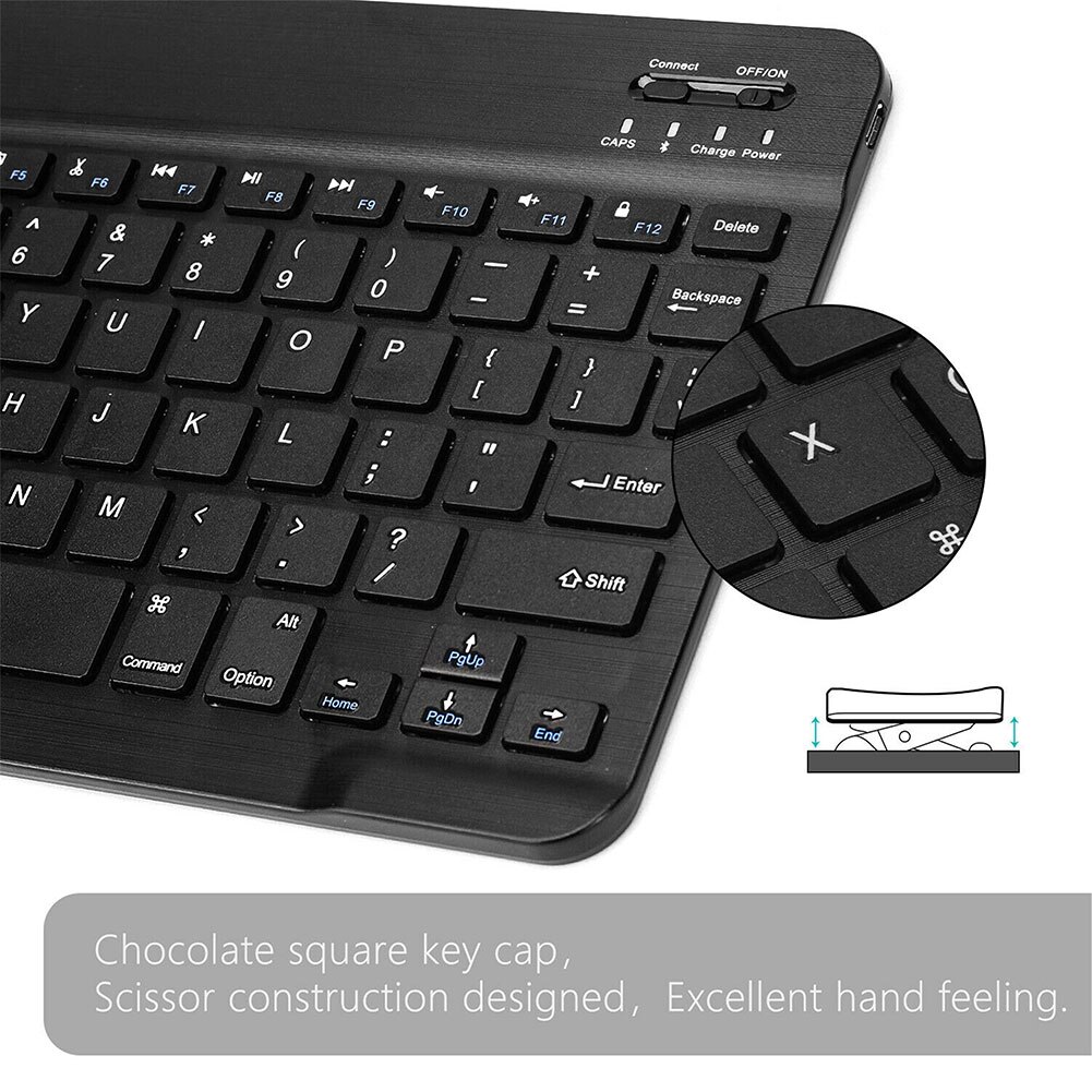 Bluetooth 3.0 Wireless Keyboard for iPad Samsung IOS Android System Universal for Gaming Tablet PC Mini Keyboard
