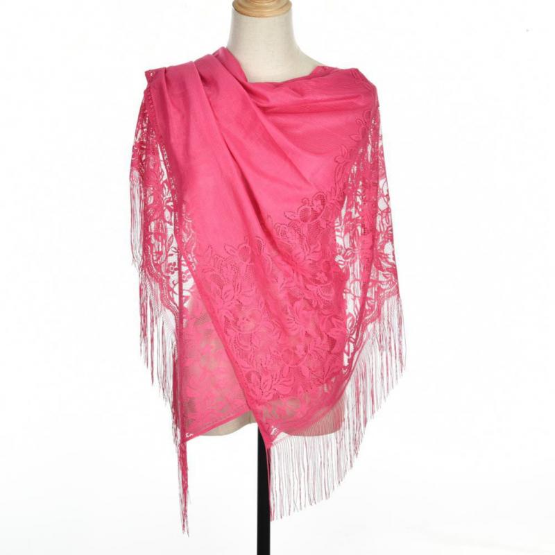 Sjaal dame winter warm polyester lange wikkelsjaal moslim katoen en linnen effen kleur jacquard kwastje grote sjaal hollo: 10