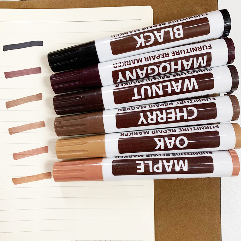 8 Colors Waterproof Furniture Touch Up Paint Tools Scratch Stain Paint Peeling Repair Marking Pen Large Capacity Marker Pen