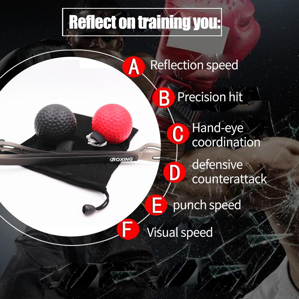 with Headband Boxing Reaction Ball Gym Trainer Accessories Durable Punching Ball Body Building Elastic Training Reflex