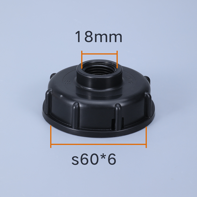 S60x6 Grobgewinde IBC Wassertankadapter 1/2" 3/4" 1" Gartenschlauch Rohrverschraubungen Abflussanschluss: Lila