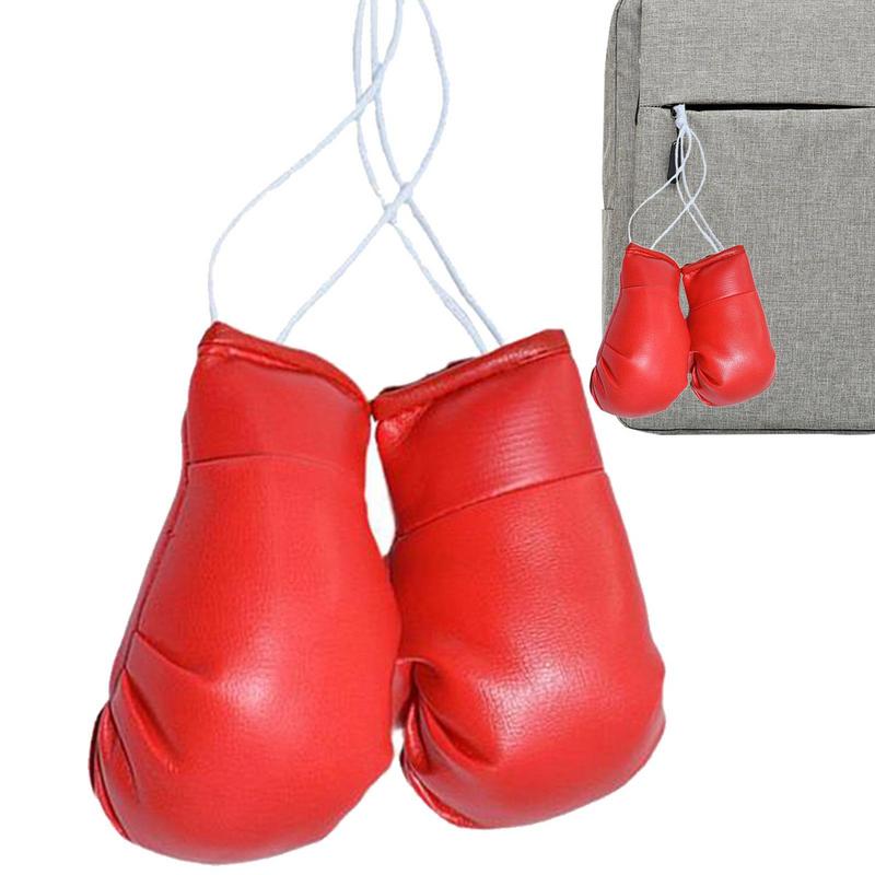 Mini-Boxhandschuhe, 2 Stück, zum Aufhängen, Boxhandschuhe für Auto, Spiegel, Miniatur-Boxhandschuhe, , Weihnachten, Ornament, zum Aufhängen von Erwachsenen und Kindern