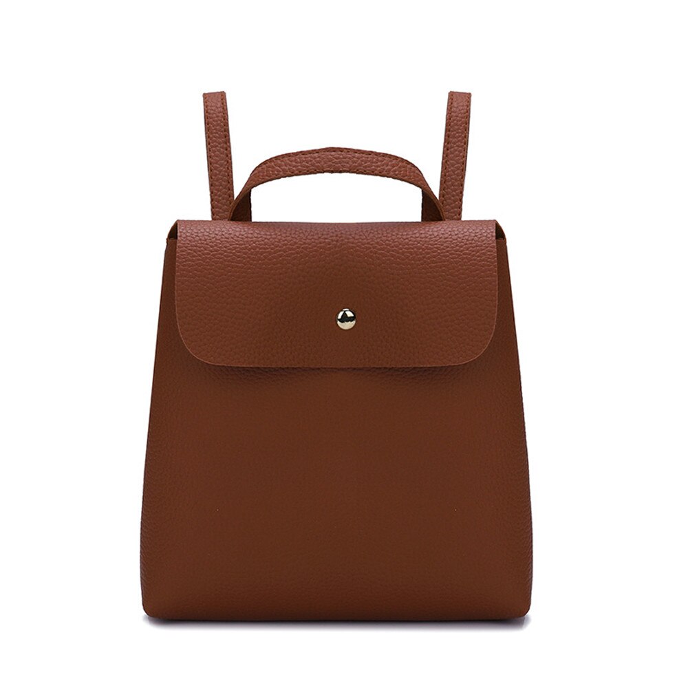 Femmes Mini sac à dos couleur Pure sacs à dos en cuir pour adolescentes femme école sac à bandoulière sac à dos mochila # T5P