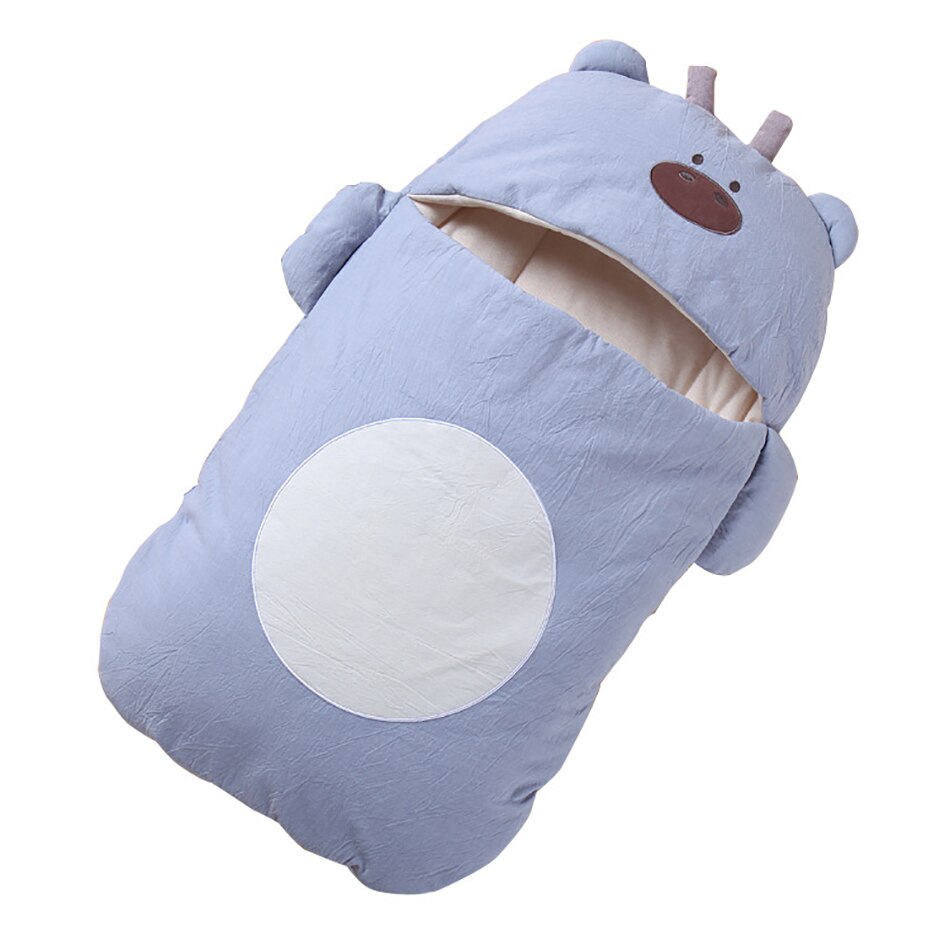 Saco de dormir macio, quente, fofo, de desenho animado, roupa de algodão, cobertor macio, infantil, meninos, meninas, envelope para crianças, presente: 1