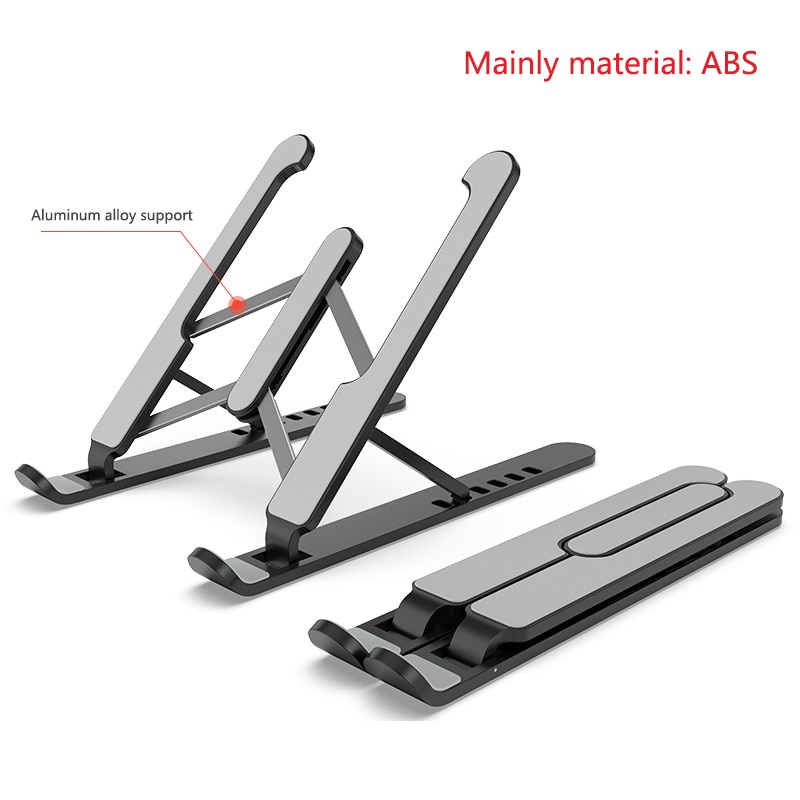 Bærbart laptop stativ foldbar støtte base notebook stand holder til macbook pro air hp lapdesk computer beslag riser