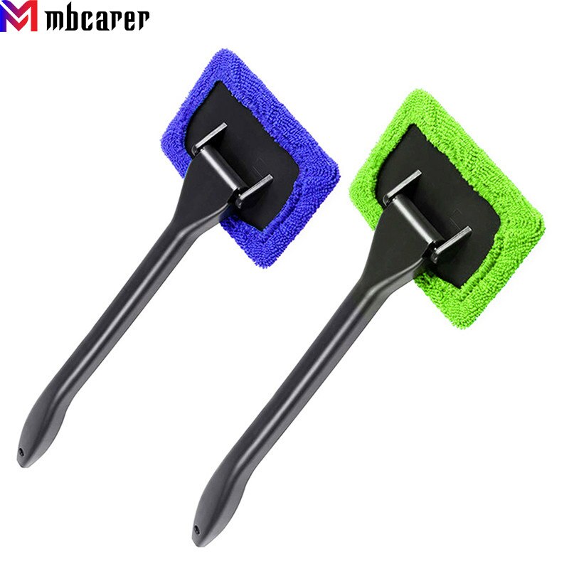 Car Window Cleaner Brush Kit Windshield Cleaning Wash Tool Inside Interior Auto Glass Wiper With Long Handle Car Accessories