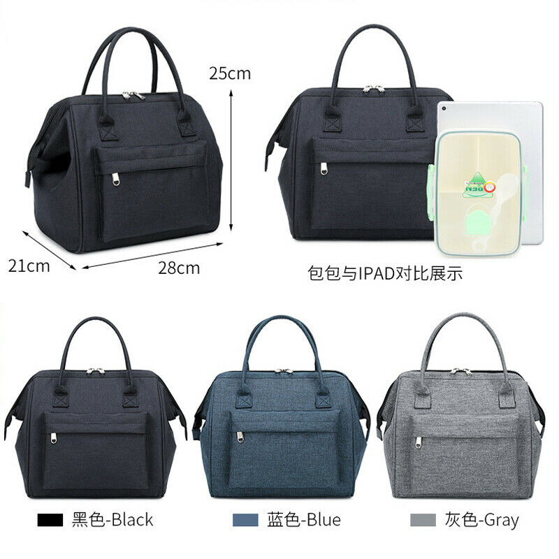 neue Wasserdichte Isolierte Mittagessen Taschen Oxford Reise Notwendig Picknick Beutel unisex Thermische Abendessen Kasten Lebensmittel fallen Zubehör