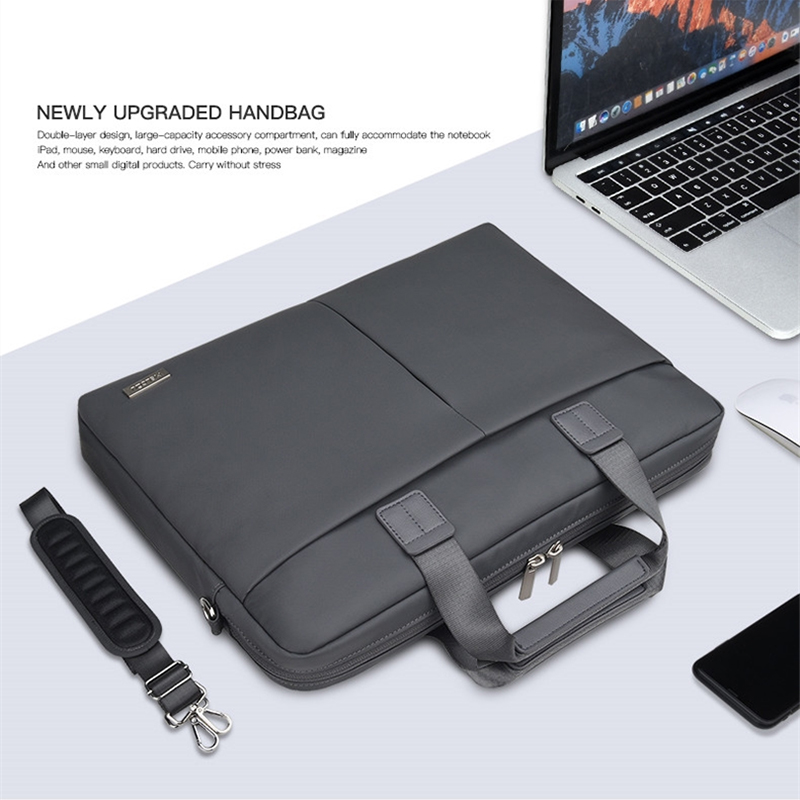 Dubbellaagse laptoptas voor ipad air 13 13 laptoptas met grote capaciteit, 15.6 voor macbook pro 14 16